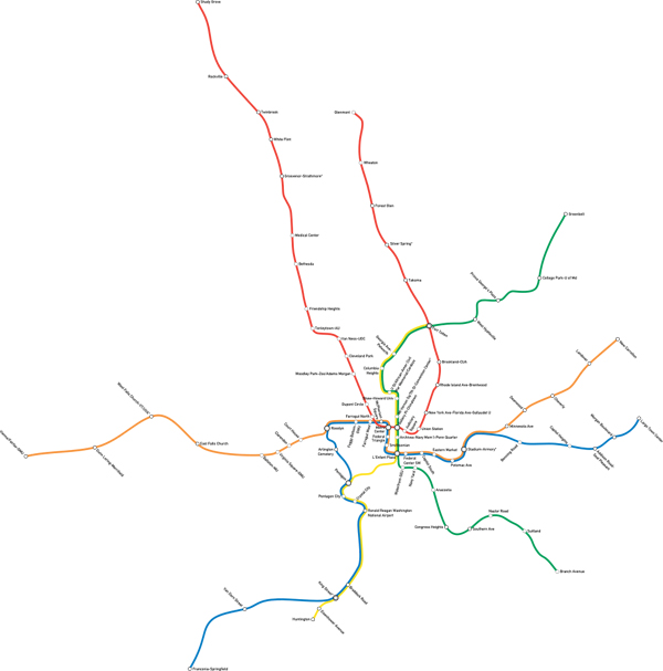DC Metro Map Poor Information Design