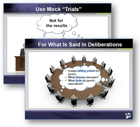 mock trial patent litigation graphics