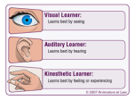 Visual Auditory Kinesthetic Learning