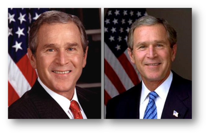 president george bush trust color example